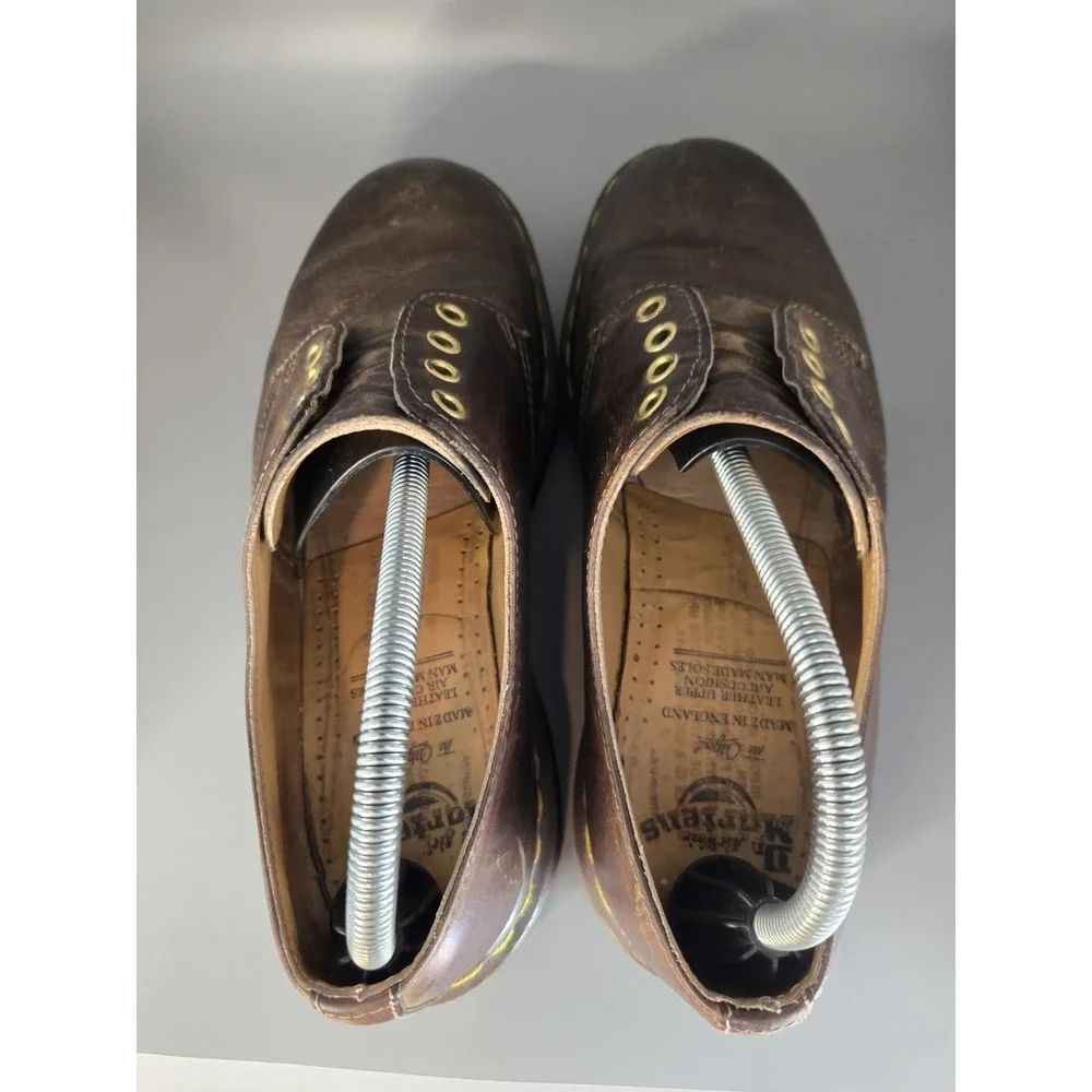 Vintage Dr. Martens 1561 Oxford Shoes Men's 8 Brown Leather Made in England